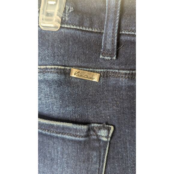 Kancan Curvy Sophia High Rise skinny button fly blue jeans distressed size 3XL - Picture 7 of 11